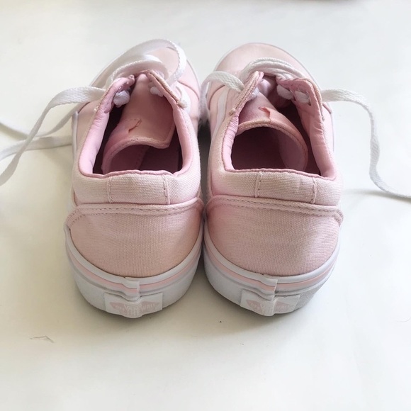Vans pink Old Skool  sneakers GUC - light stain  size 3 youth - Picture 8 of 10